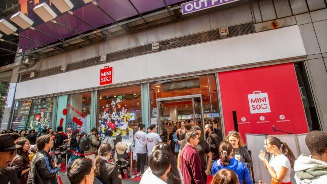 The grand opening of MINISO's Times Square flagship store