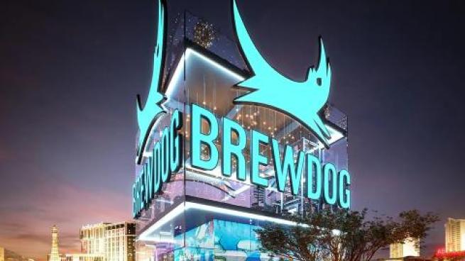 BrewPub logo on building